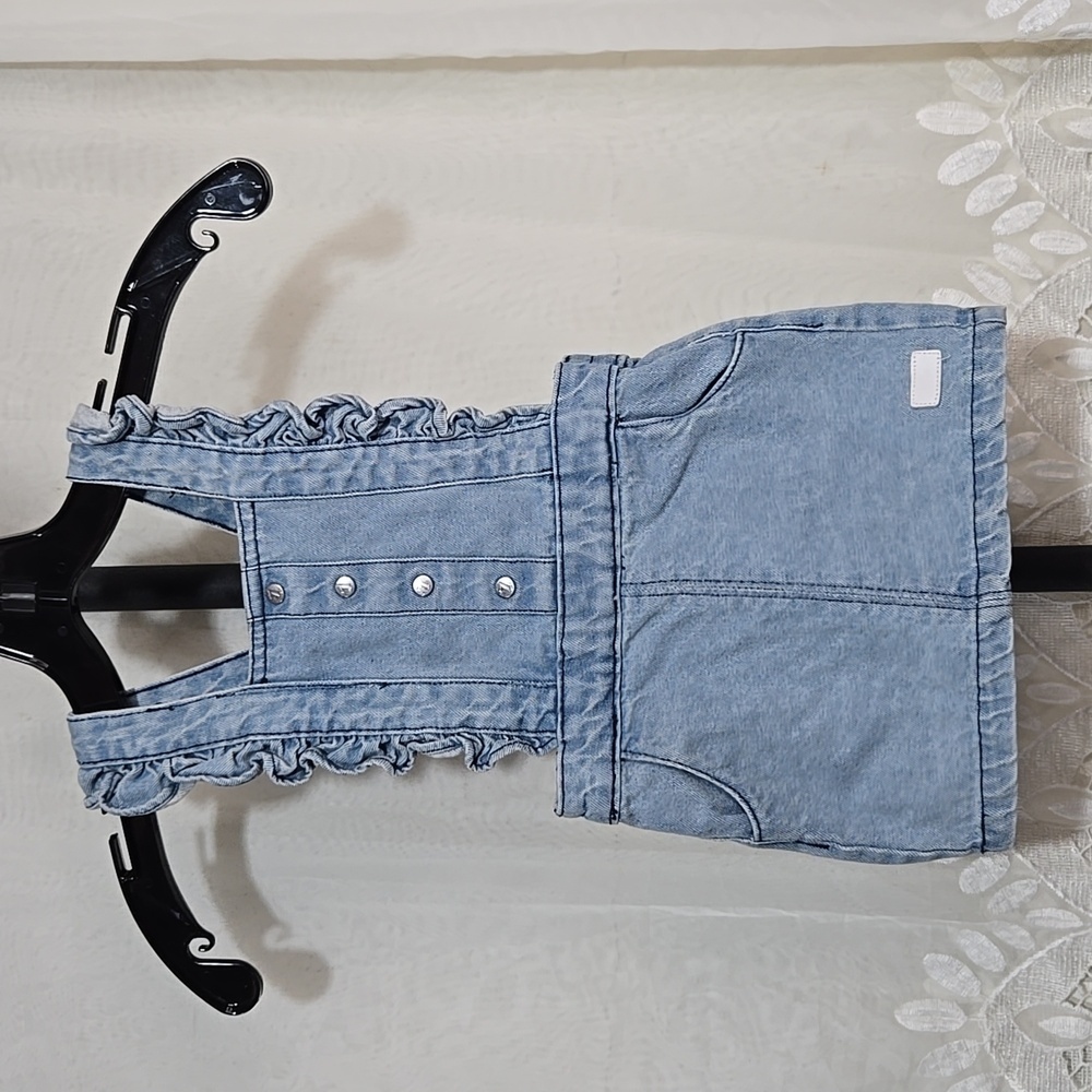 7 For All Mankind Denim Jumper Dress size 12 mo